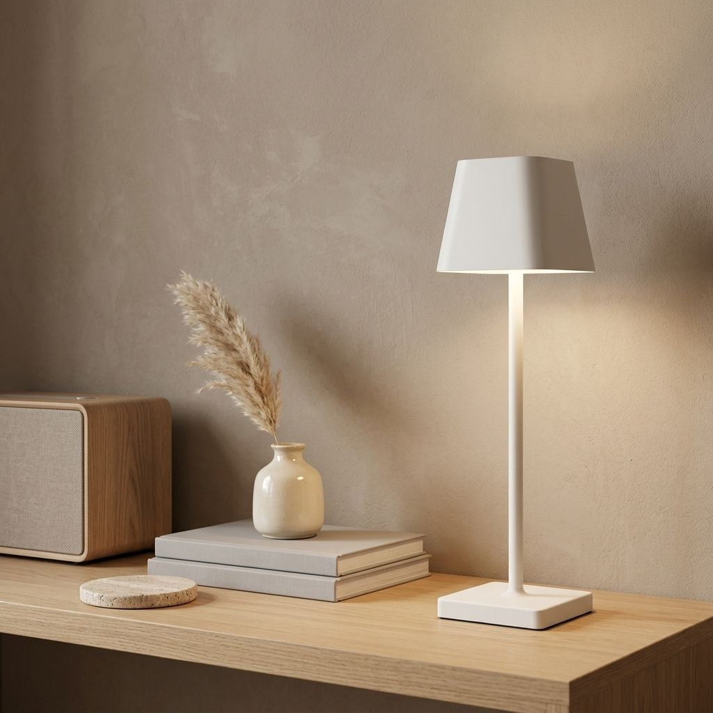 High-leg Table Lamp Modern Minimalist Touch LED Lighting Bedside Night Light